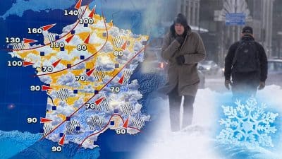 Les températures de la météo pour les prochains jours, les régions touchées par le froid