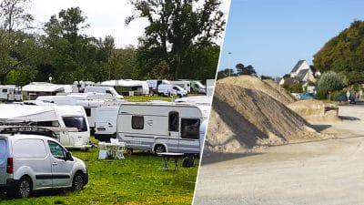 Des gens du voyage débarquent sur un terrain, ils se font bloquer avec du sable