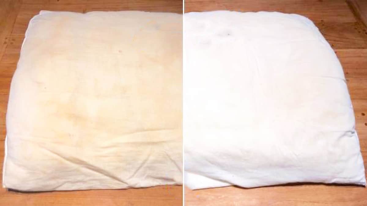 Les astuces magiques pour nettoyer vos oreillers jaunis et les retrouver blancs comme neufs