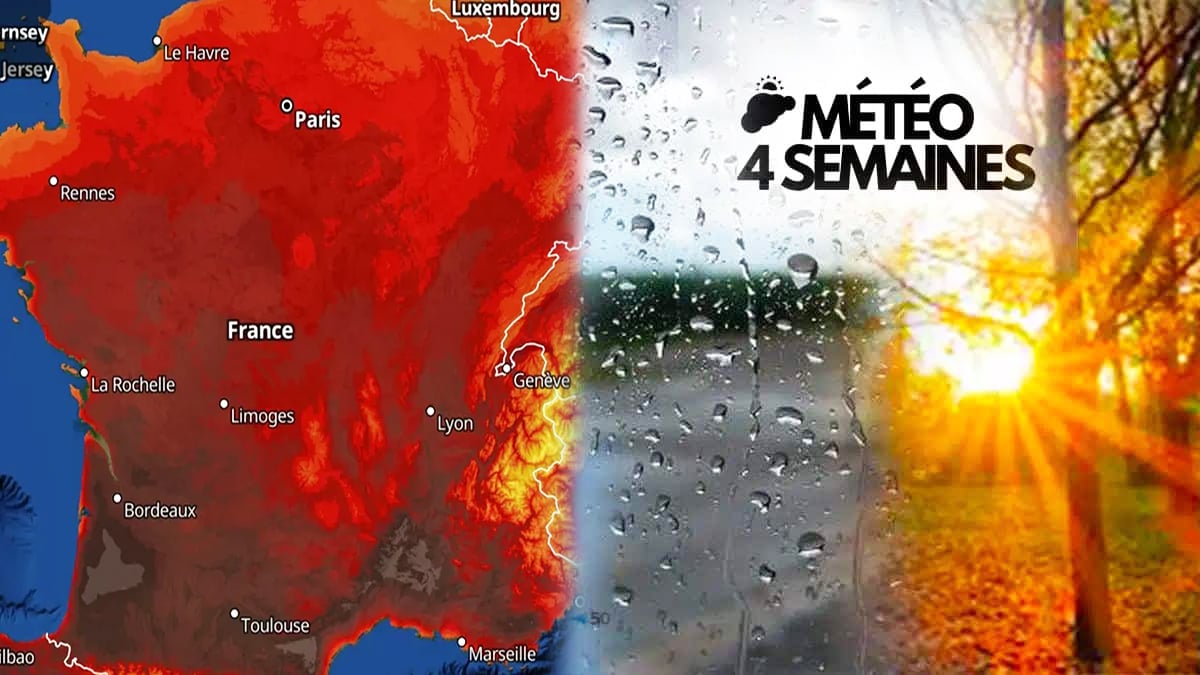 Météo à 4 semaines : les tendances prévues pour la fin août jusqu’au 10 septembre