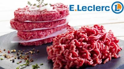 Leclerc : l’enseigne rappelle en urgence en France cette viande hachée contaminée par la listeria