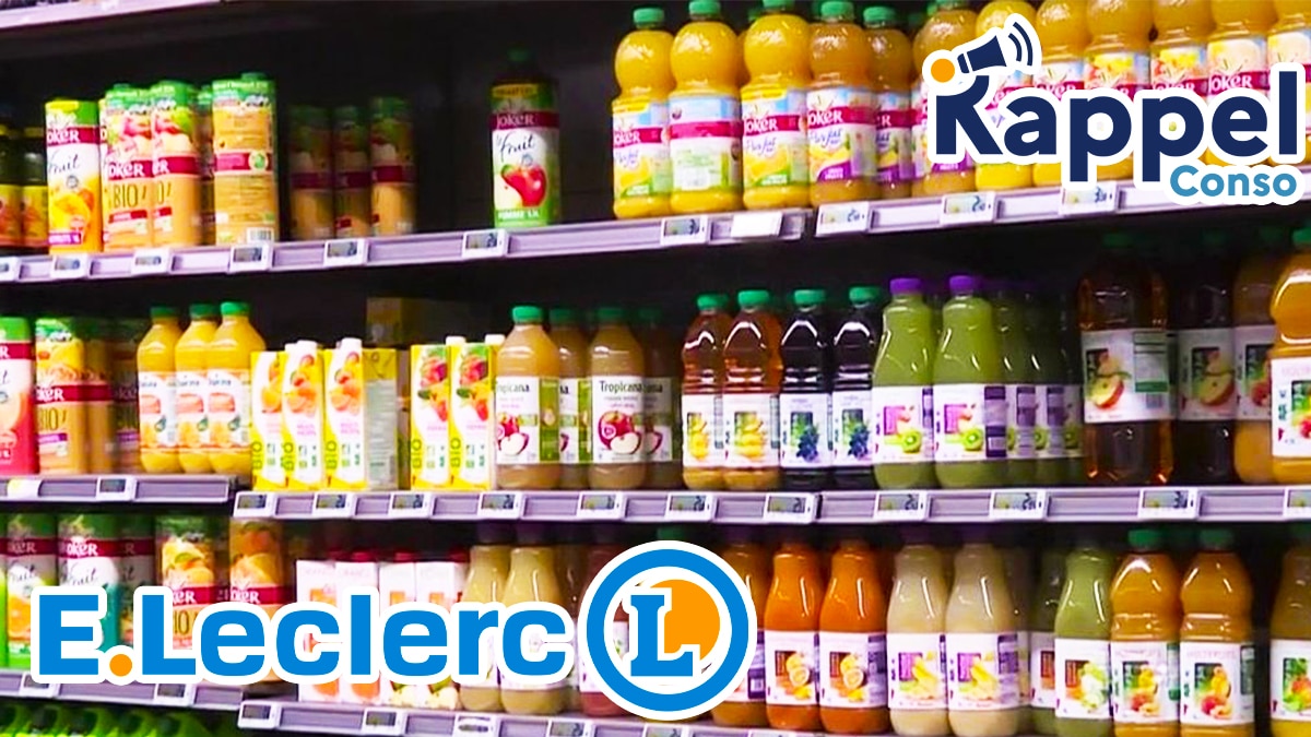 Leclerc rappelle en urgence ces jus de fruits très consommés et populaires en France