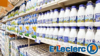 Leclerc rappelle en urgence en France ce lait, ne le consommez surtout pas