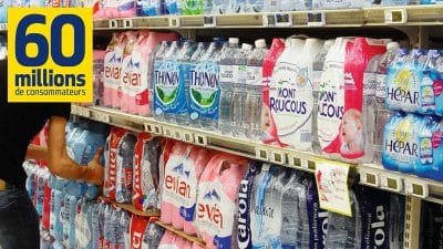 La marque de bouteilles d’eau la plus contaminée d’après 60 Millions de consommateurs, "121 microparticules de plastique par litre"